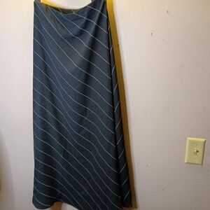 Elegant Black and White Striped Skirt